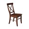 International Concepts Set of 2 X-Back Chairs with Solid Wood Seats, Espresso C581-613P - alternate 10